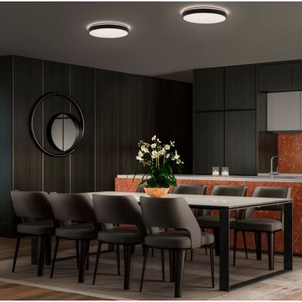 Osram - Luminaria de techo LED ORBIS LONDON LED/36W/230V Ø 48 cm negra