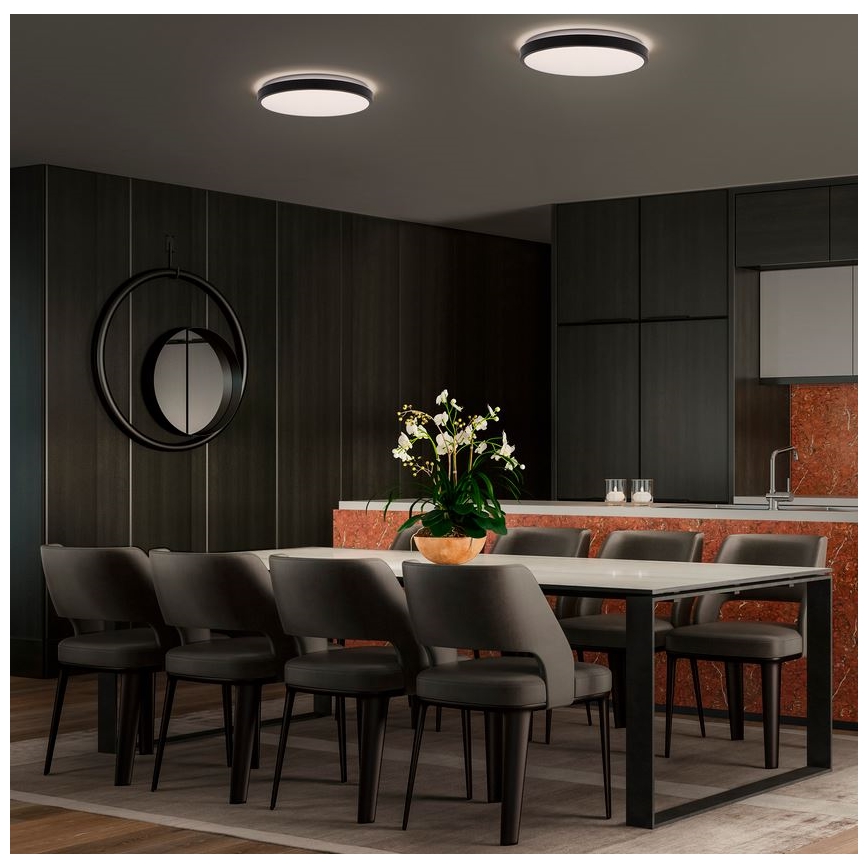 Osram - Luminaria de techo LED ORBIS LONDON LED/36W/230V Ø 48 cm negra