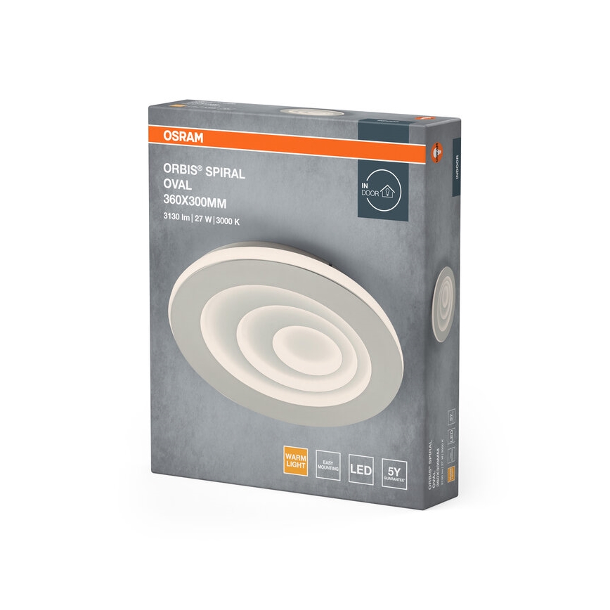 Osram - Luminaria de techo LED ORBIS SPIRAL LED/27W/230V