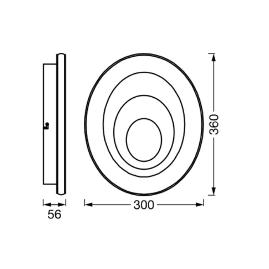 Osram - Luminaria de techo LED ORBIS SPIRAL LED/27W/230V