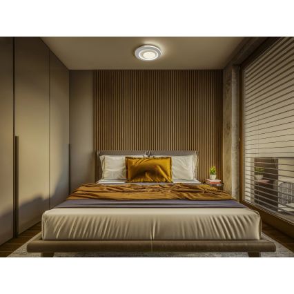 Osram - Luminaria de techo LED ORBIS SPIRAL LED/27W/230V, Ø 40 cm, blanca