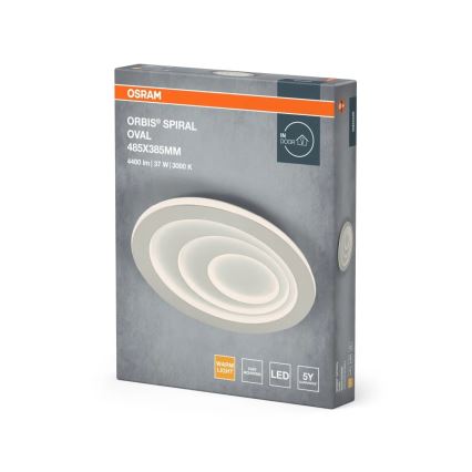 Osram - Luminaria de techo LED ORBIS SPIRAL LED/37W/230V blanca