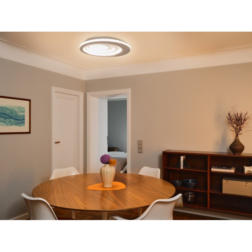 Osram - Luminaria de techo LED ORBIS SPIRAL LED/42W/230V, Ø 50,5 cm, blanca