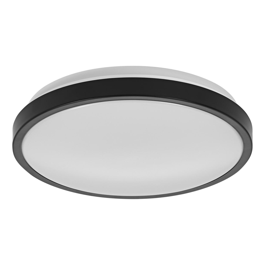 Osram - Luminaria de techo LED para baño DISC LED/18W/230V 3000/4000K diámetro 30 cm IP44 negra