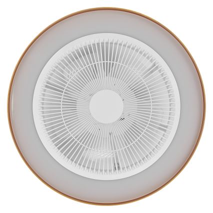 Osram - Lámpara de techo regulable LED con ventilador CEILING FAN LED/49W/230V 2700-6500K blanco/dorado + mando a distancia