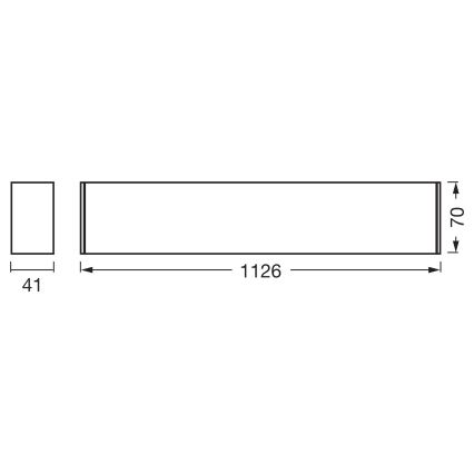 Osram - Luminaria de techo LED regulable OFFICE LINE LED/11/20/30W/230V 4000K 112,6 cm blanca
