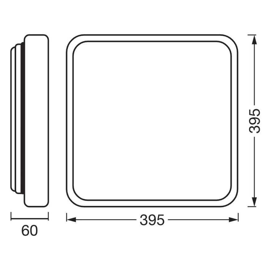 Osram - Luminaria de techo LED regulable ORBIS ALICIA LED/24W/230V 39,5x39,5 cm beige