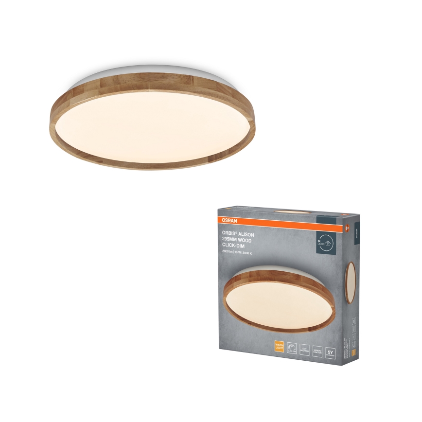 Osram - Lámpara de techo LED regulable ORBIS ALISON LED/16W/230V Ø 29,5 cm beige