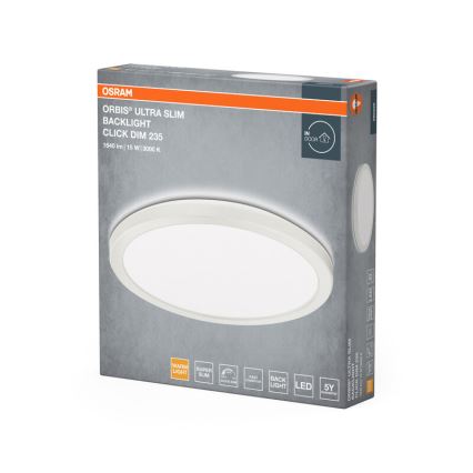 Osram - Luminaria de techo LED regulable ORBIS LED/15W/230V blanco