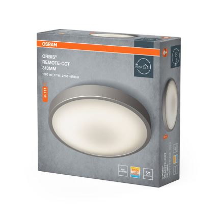 Osram - Luminaria de techo LED regulable ORBIS LED/17W/230V 2700-6500 Ø 31 cm + mando a distancia