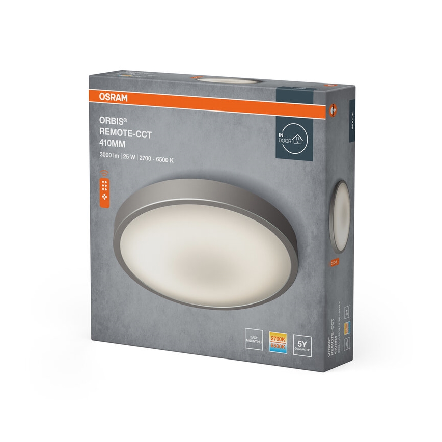 Osram - Luminaria de techo LED regulable ORBIS LED/25W/230V 2700-6500 K diámetro 41 cm + mando a distancia