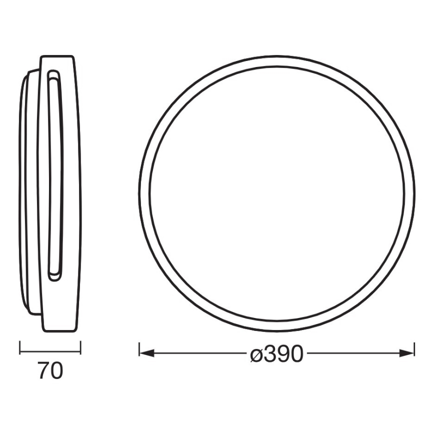 Osram - Luminaria de techo LED regulable ORBIS WOODBURRY LED/24W/230V Ø 39 cm beige
