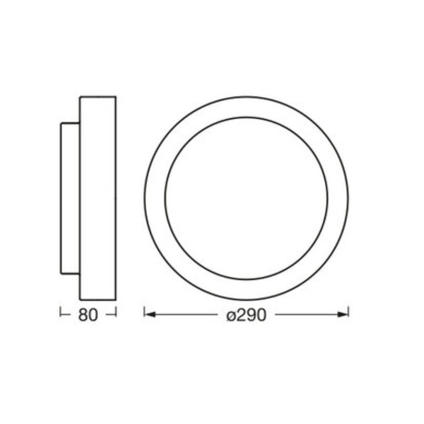 Osram - Luminaria de techo ORBIS MADRID 2xE27/10W/230V Ø 29 cm blanca