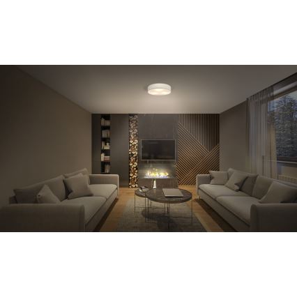 Osram - Luminaria de techo ORBIS PARIS 3xE27/25W/230V, diámetro 48 cm, color crema