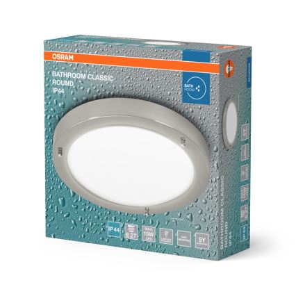 Osram - Luminaria de techo para baño BATHROOM CLASSIC 1xE27/15W/230V Ø 31 cm IP44