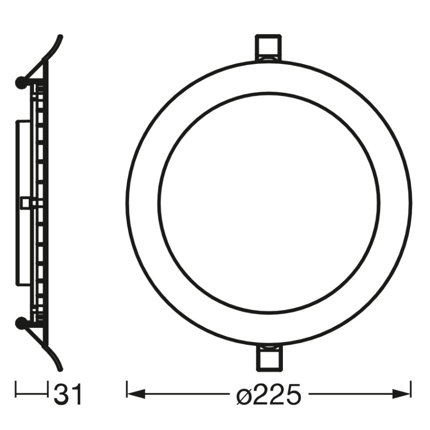 Osram - Downlight empotrable LED regulable SMART+ LED/22W/230V 3000-6500K Wi-Fi