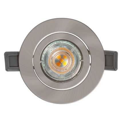 Osram - Luminaria empotrable LED SPOT 1xGU10/4,3W/230V 2700K CRI 90 cromo mate