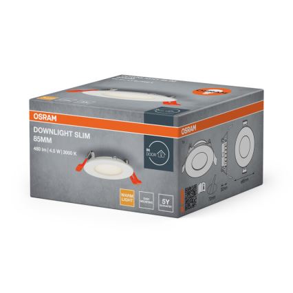 Osram - Luminaria empotrada LED SLIM LED/4,5W/230V 3000K