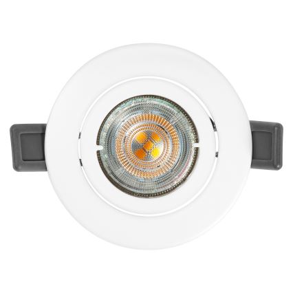 Osram - Luminaria empotrada LED SPOT 1xGU10/4,3W/230V 2700K CRI 90 blanca