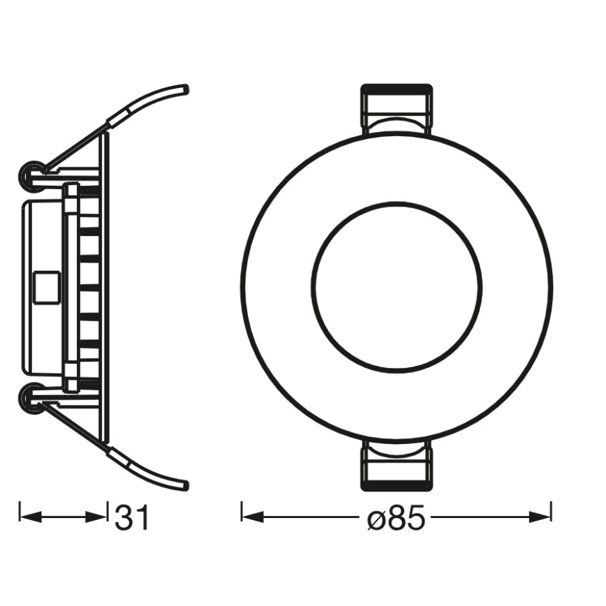 Osram - Luminaria empotrada SLIM LED/4,5W/230V 4000K