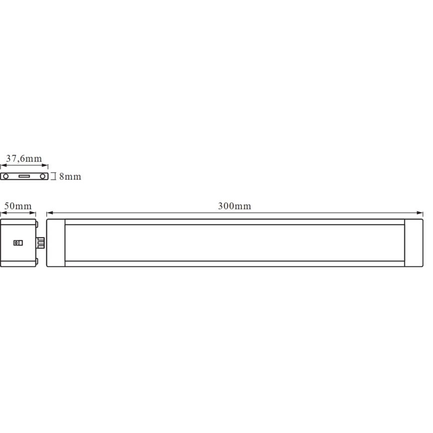 Osram - Luminaria LED regulable para debajo de armarios con sensor de movimiento CABINET LED/11W/230V 3000K 30 cm blanca