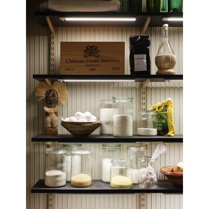 Osram - Luminaria LED bajo mueble con sensor de movimiento y de luz crepuscular LINEAR LED/3,2W/3,7V 500 mAh 3000/4000/6500K 40 cm gris