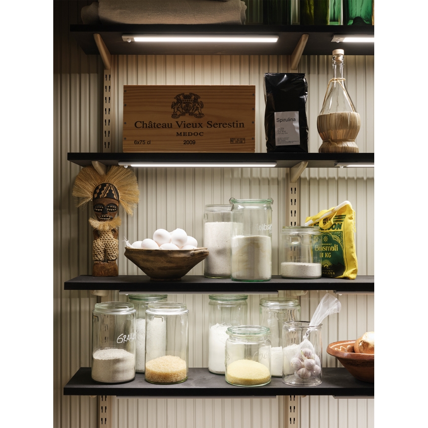 Osram - Luminaria LED bajo mueble con sensor de movimiento y de luz crepuscular LINEAR LED/3,2W/3,7V 500 mAh 3000/4000/6500K 40 cm gris