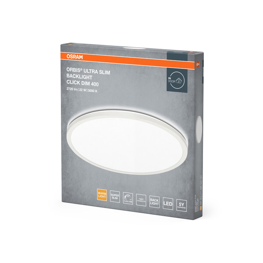 Osram - Luminaria LED de techo regulable ORBIS LED/22W/230V, blanca