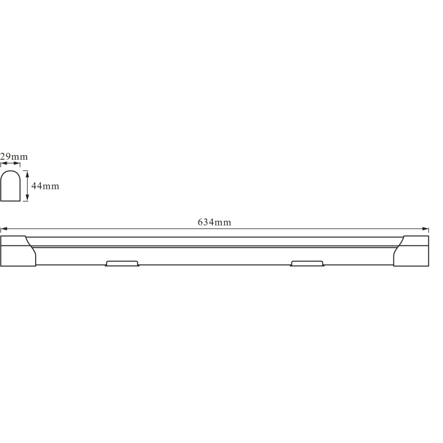 Osram - Luminaria LED lineal BATTEN 10W/230V 60 cm