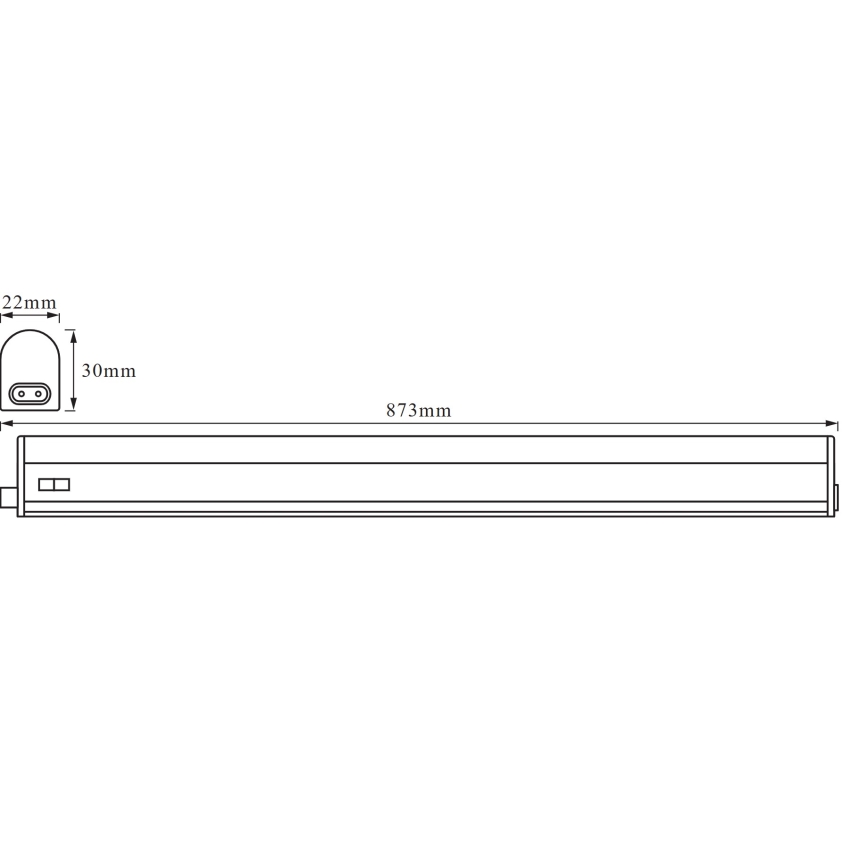 Osram - Luminaria LED lineal BATTEN para instalación bajo mueble/10W/230V 4000K