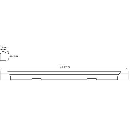 Osram - Luminaria LED para bajo mueble BATTEN LED/20W/230V 123,4 cm