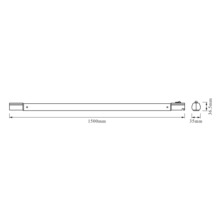 Osram - Luminaria LED para debajo de armarios TUBEKIT, 21,5 W, 230 V, 3000 K, 150 cm, blanco