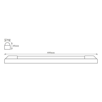 Osram - Luminaria LED para debajo de muebles POWER BATTEN LED/12W/230V 4000K 60 cm blanca