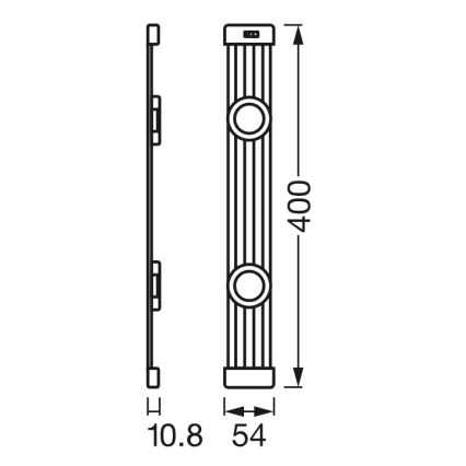 Osram - Luminaria LED regulable para instalación bajo muebles con sensor de movimiento LINEAR MAGNET LED/7W/230V 4000K 40 cm blanca