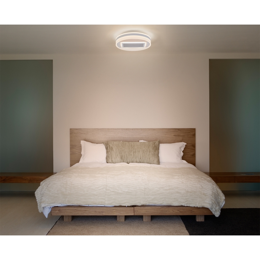 Osram - Luminaria de techo LED regulable con ventilador LED/55W/230V 3000-6500K blanca + mando a distancia