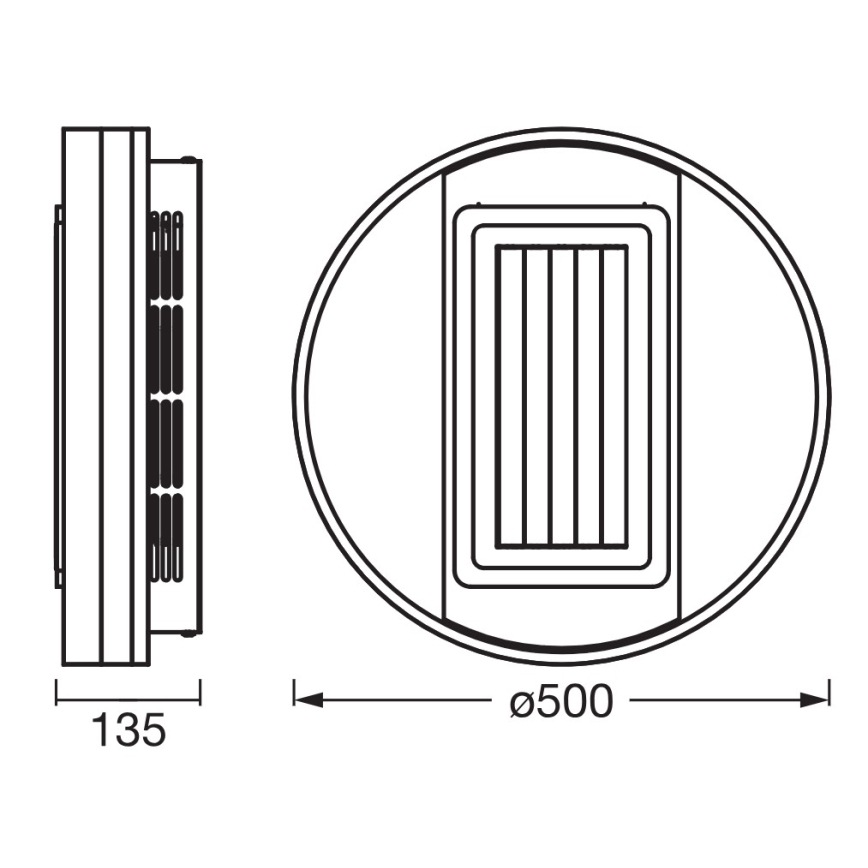 Osram - Luminaria de techo LED regulable con ventilador LED/55W/230V 3000-6500K blanca + mando a distancia