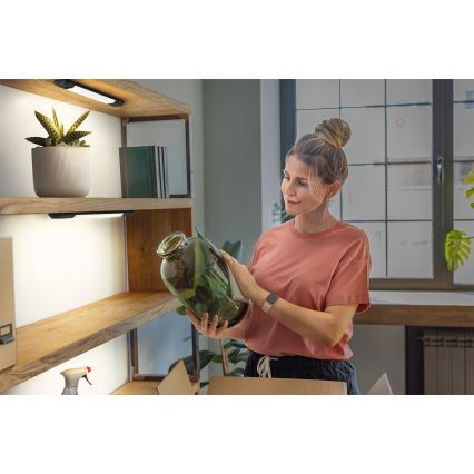 Osram - Luminaria LED regulable para instalar bajo mueble con sensor de movimiento LINEAR EDGE LED/4W/230V 3000/4000/6500K 30 cm negra