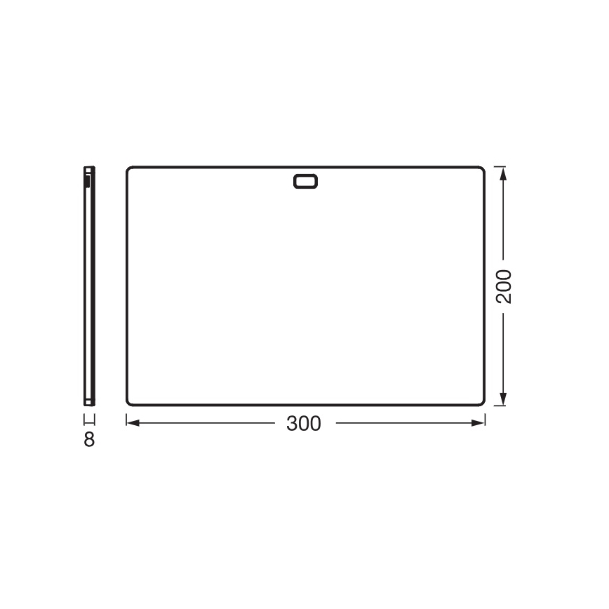Osram - Luminaria LED regulable para instalar bajo mueble con sensor de movimiento UNDERCABINET LED/7,5W/230V 3000/4000/6500K 20x30 cm negro