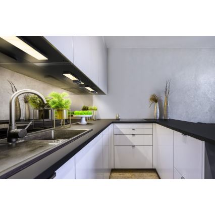 Osram - Luminaria LED regulable para bajo mueble con enchufes integrados UNDERCABINET LED/10W/230V 3000K 54,8 cm negro