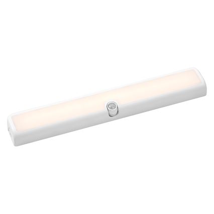 Osram - Luminaria LED regulable para instalar bajo mueble con sensor de movimiento y crepuscular LINEAR LED/3,8W/5V/3xAA 3000K 30 cm blanco