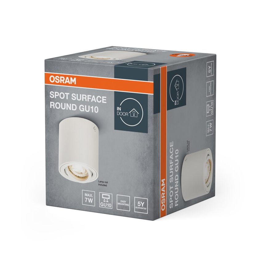 Osram - Luminaria tipo spot SPOT 1xGU10/7W/230V blanca
