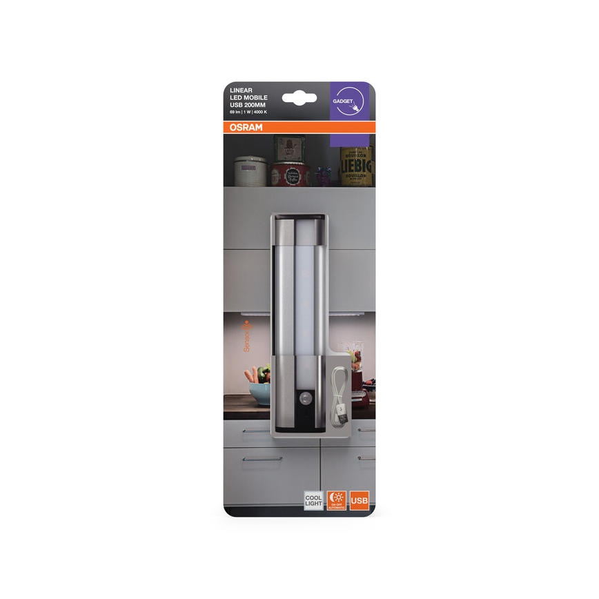 Osram - Luz LED para debajo del mueble con sensor MOBILE LED/1W/3,7V 1800 mAh