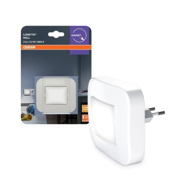 Osram - Luz nocturna LED con sensor crepuscular LUNETTA LED/0,2W/230V
