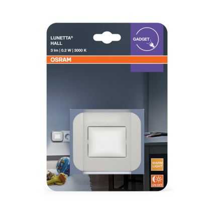 Osram - Luz nocturna LED con sensor crepuscular LUNETTA LED/0,2W/230V