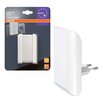 Osram - Luz nocturna LED con sensor crepuscular LUNETTA LED/0,3W/230V