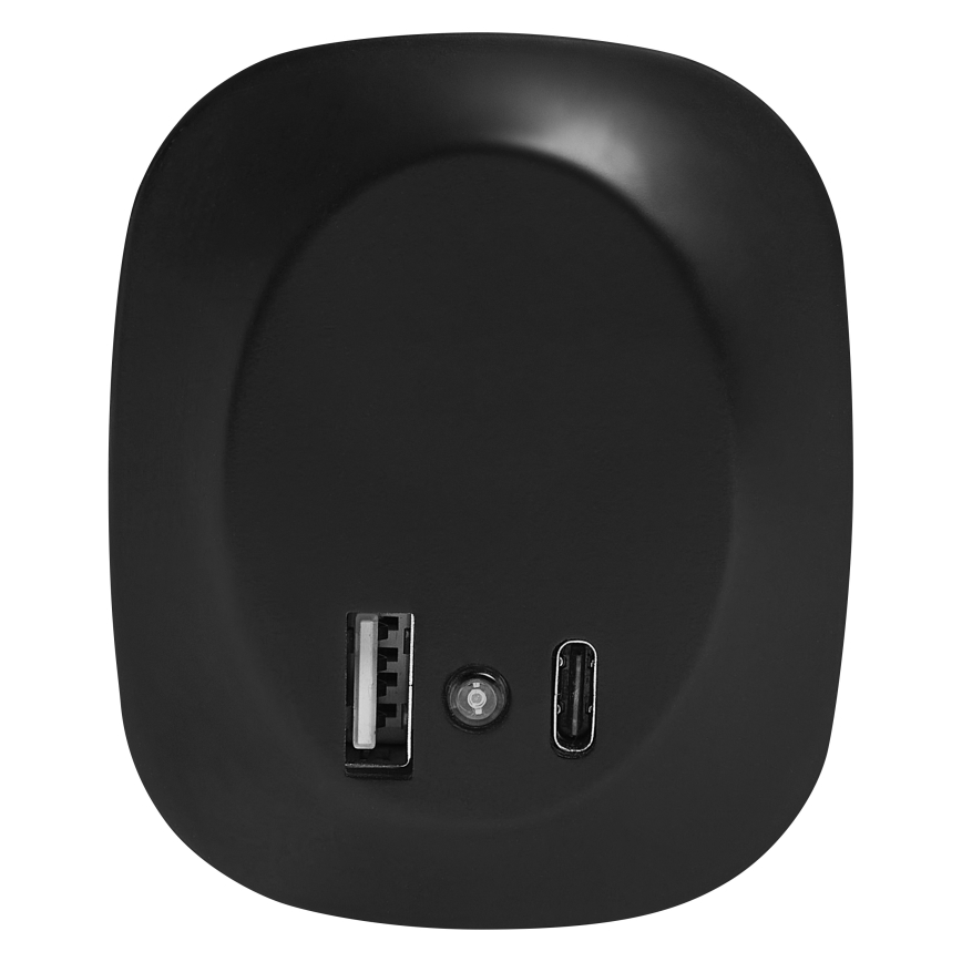 Osram - Lámpara nocturna LED de enchufe con sensor y puerto USB LUNETTA LED/12,5W/230V negra