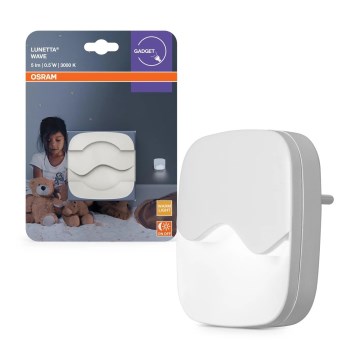 Osram - Luz nocturna LED para enchufe con sensor crepuscular LUNETTA LED/0,5W/230V