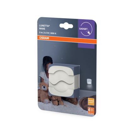 Osram - Luz nocturna LED para enchufe con sensor crepuscular LUNETTA LED/0,5W/230V