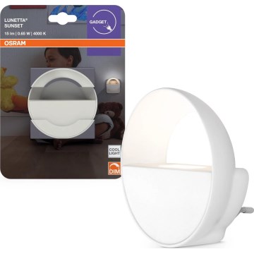 Osram - Luz nocturna LED regulable LUNETTA LED/0,65W/230V