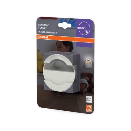 Osram - Luz nocturna LED regulable LUNETTA LED/0,65W/230V